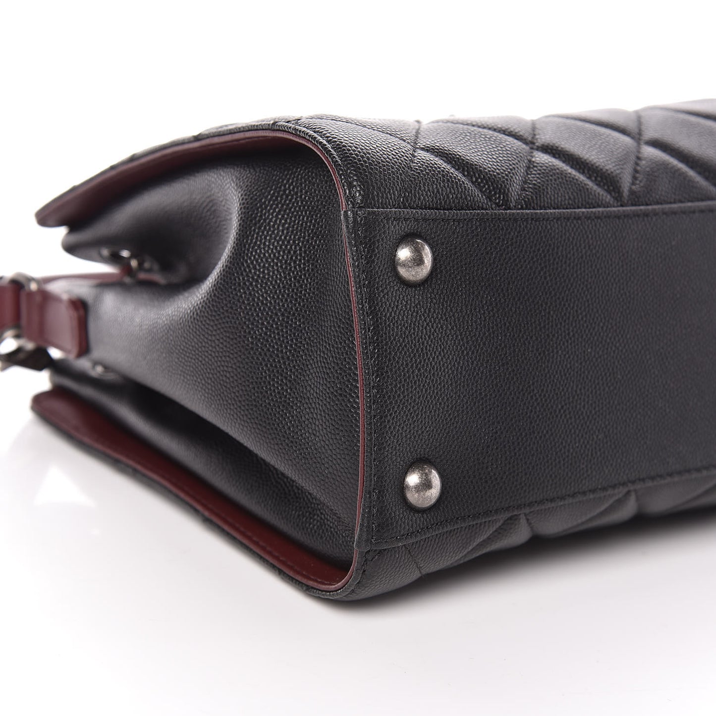 Caviar Quilted Small CC Bucket Bag Black