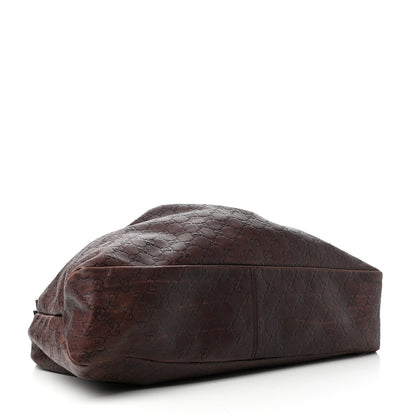 Gucci Guccissima Large Horsebit Chain Hobo Chocolate 4 of 10