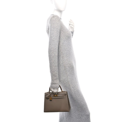 Hermes Epsom Kelly Sellier 25 Etoupe 2 of 13
