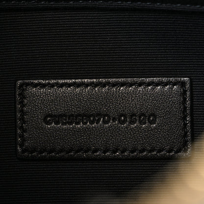 Saint Laurent Calfskin Crocodile Embossed Tablet Pouch Crema Soft 7 of 7