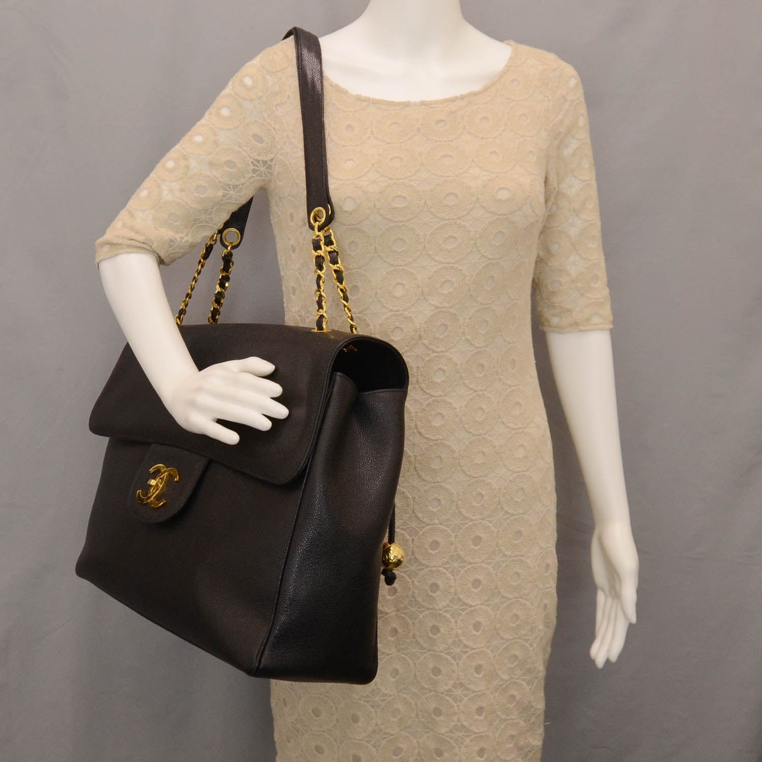 Chanel Caviar XL Weekender Bag Black 2 of 9