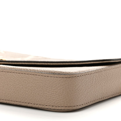 Louis Vuitton Empreinte Monogram Giant Felicie Pochette Tourterelle Creme 8 of 9