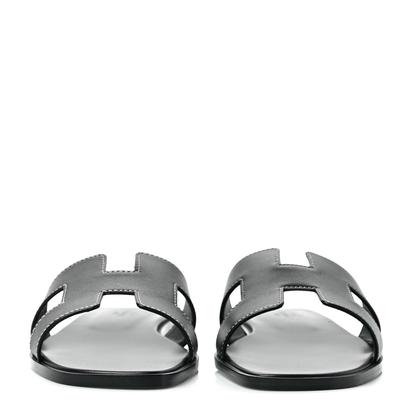 Box Calfskin Oran Sandals 38.5 Black