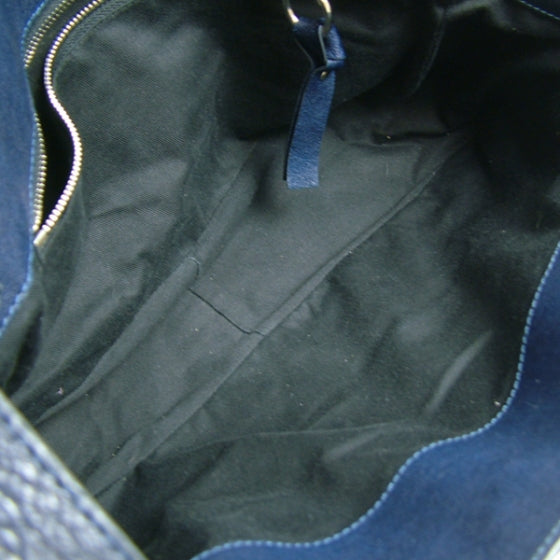 Chloe Lambskin Saskia Satchel Navy 7 of 11