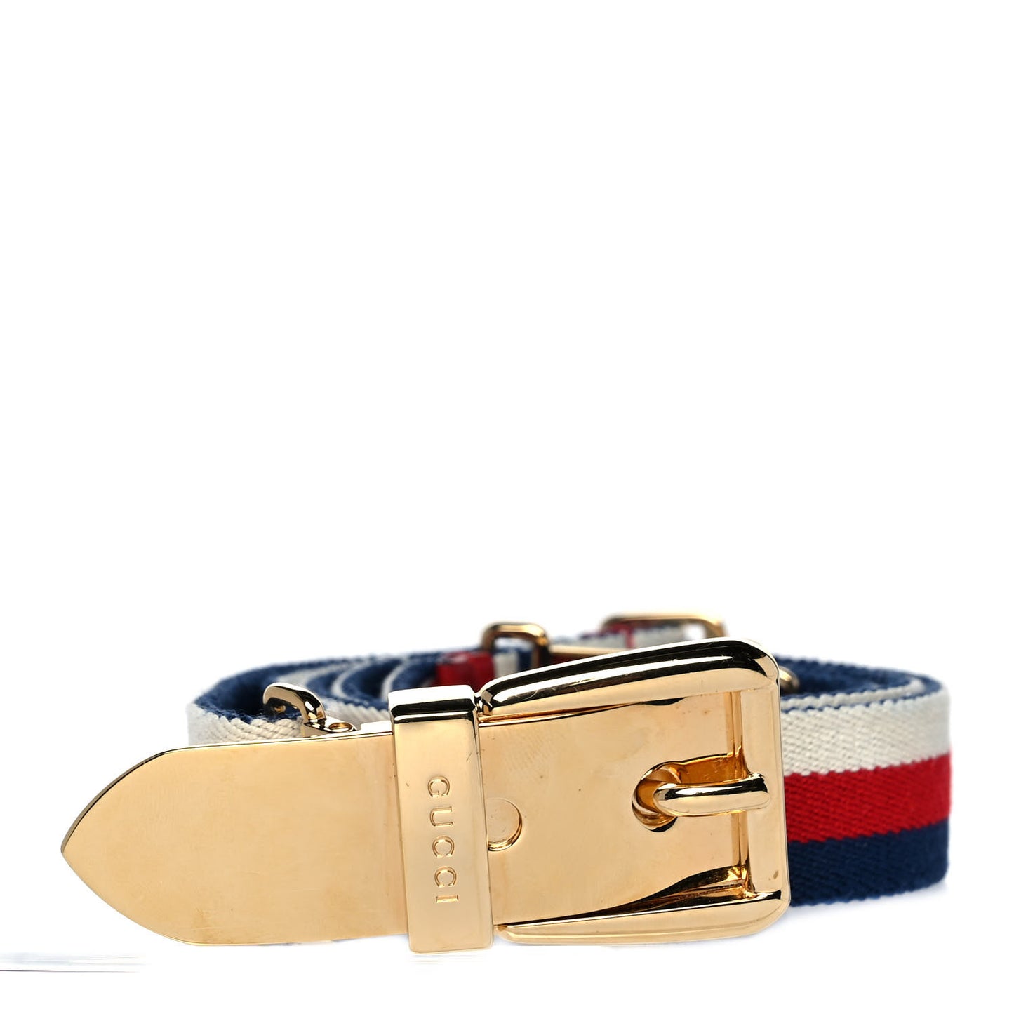 Canvas Sylvie Web Belt 95 38 Blue Red White