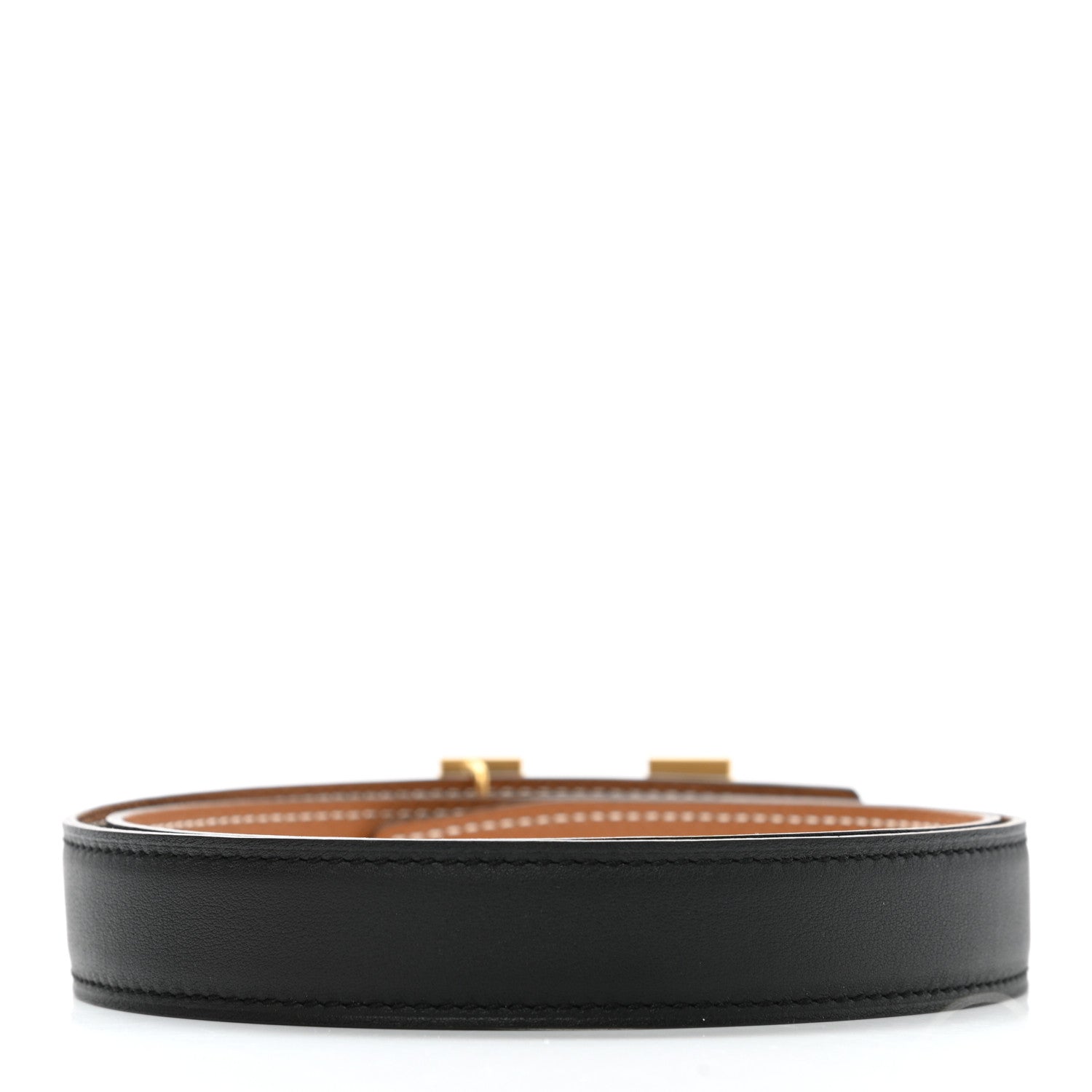 Hermes Swift Epsom 24mm Mini H Belt 75 Black Gold 2 of 5