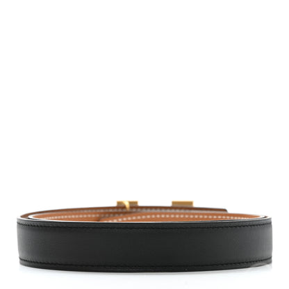 Hermes Swift Epsom 24mm Mini H Belt 75 Black Gold 2 of 5