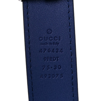 Gucci Velvet Matelasse GG Marmont Belt Bag 75 30 Cobalt Blue 11 of 12