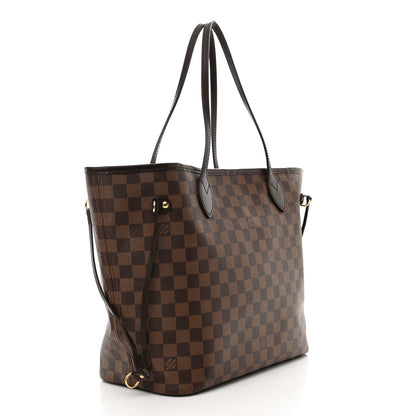 Louis Vuitton Damier Ebene Neo Neverfull MM Rose Ballerine 3 of 15