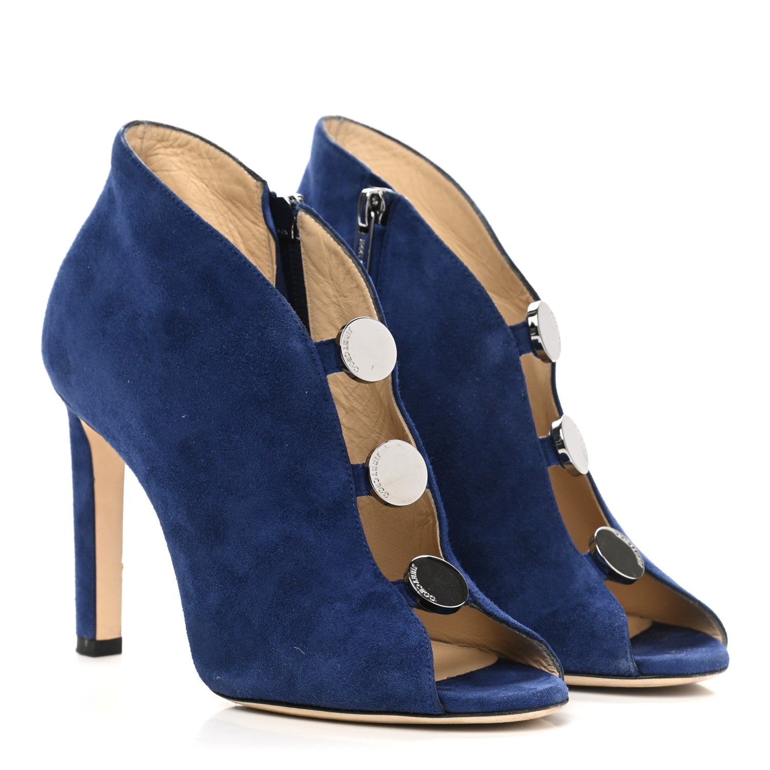 Jimmy Choo Suede Lorna 100 Pumps 36 Blue 4 of 8