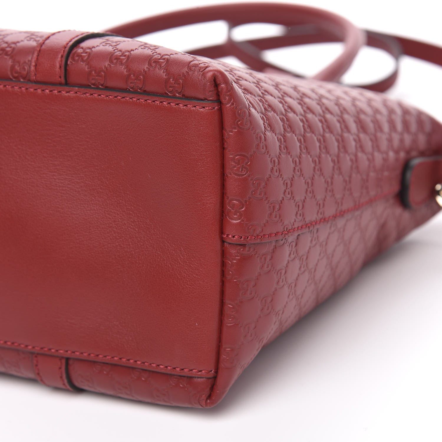 Gucci Soft Microguccissima Small Zippered Satchel Rosso 10 of 10