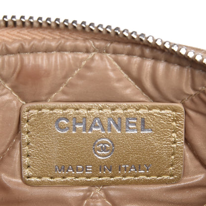 Chanel Metallic Lambskin Star Embossed Coin Purse Case Gold 5 of 7