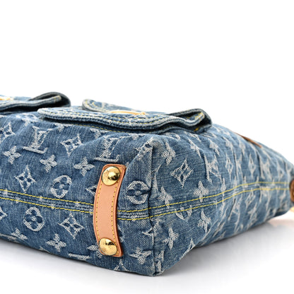 Louis Vuitton Denim Baggy GM Blue 9 of 11