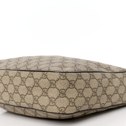 Gucci GG Plus Monogram Selleria Calfskin Medium Messenger Bag Beige Ebony Cocoa Dark Chocolate 11 of 11