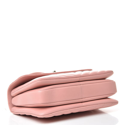 Chanel Lambskin Chevron Quilted Small Trendy CC Dual Handle Flap Bag Light Pink 4 of 11