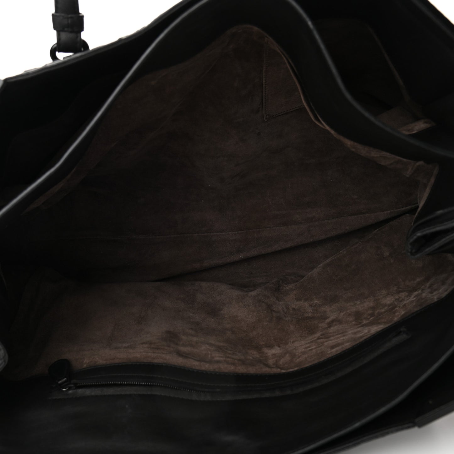 Nappa Intrecciato Stitched Tote Black