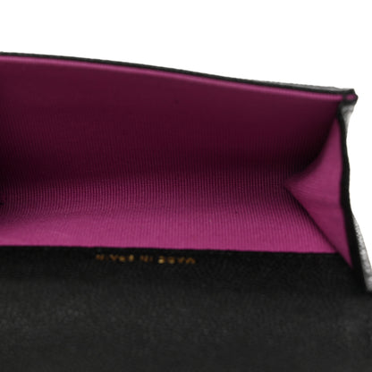 Chanel Caviar Quilted Textured CC Flap Card Holder Black 5 of 9