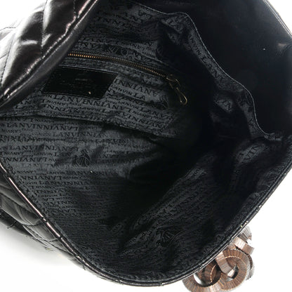 Lanvin Quilted Lambskin Happy Long Crossbody Black 5 of 6
