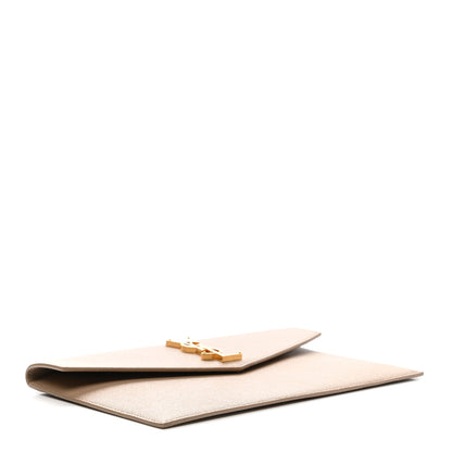 Saint Laurent Grain De Poudre Uptown Pouch Dark Beige 4 of 9