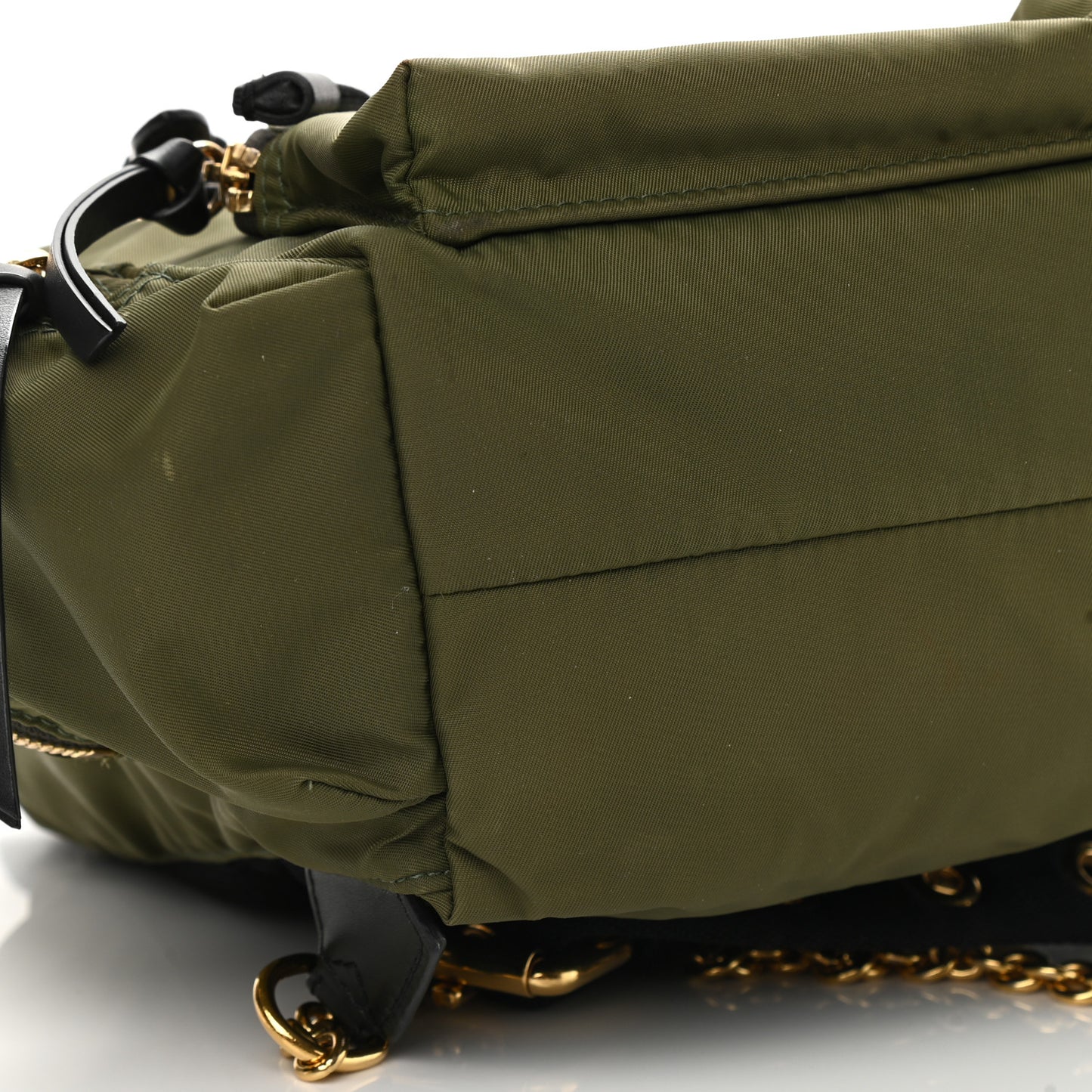 Nylon Small Crossbody Rucksack Backpack Canvas Green
