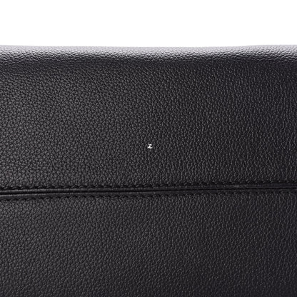 Alexander McQueen Pebbled Calfskin Small Skull Padlock Zip Around Tote Black 9 of 10