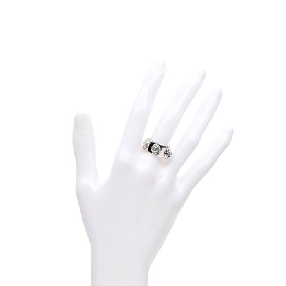 Chanel 18K White Gold Diamond Camellia Band Ring 55 7.25 2 of 4