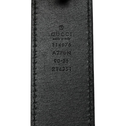 Gucci Calfskin Interlocking G 40mm Belt 90 36 Black 3 of 5