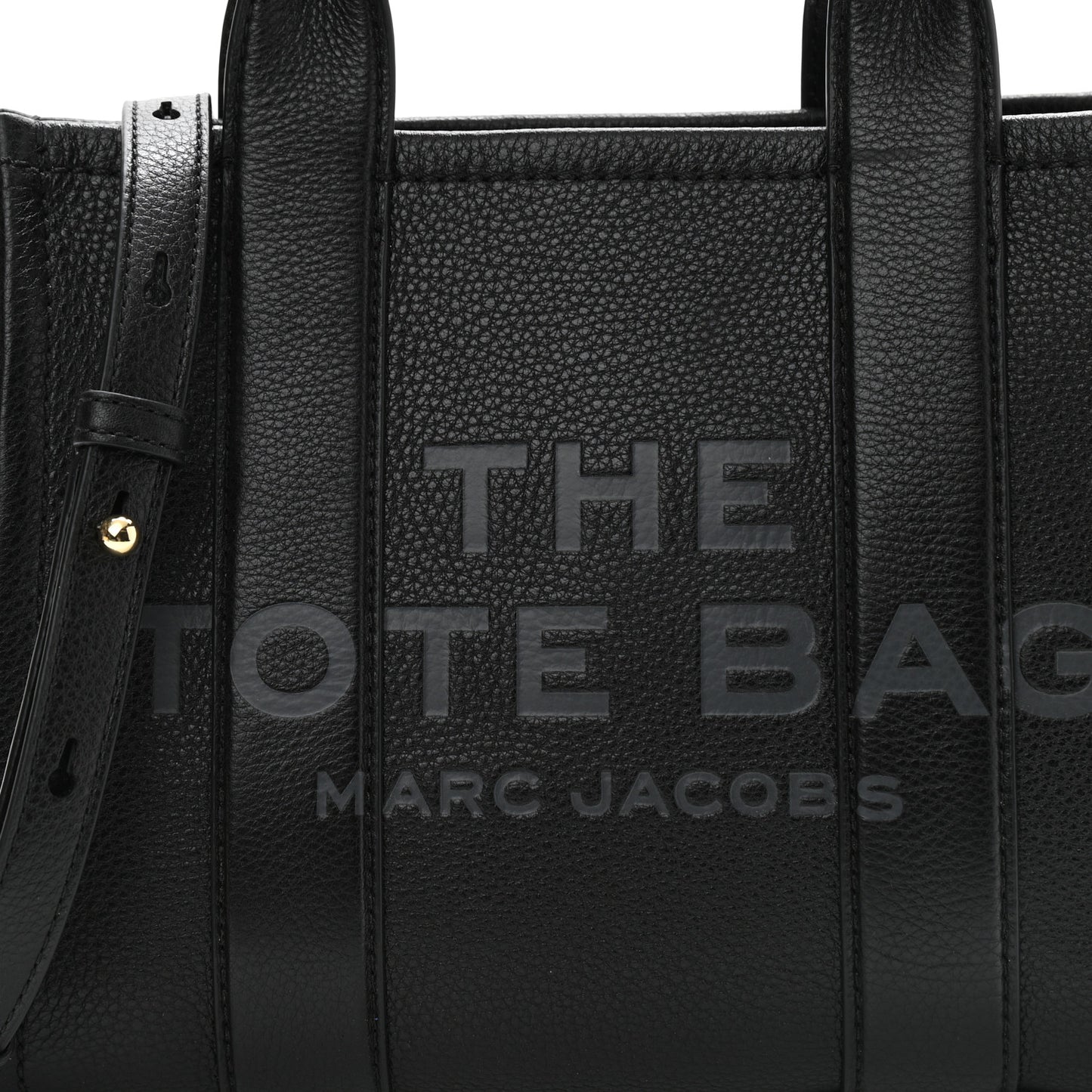 Grained Calfskin Small The Tote Bag Black