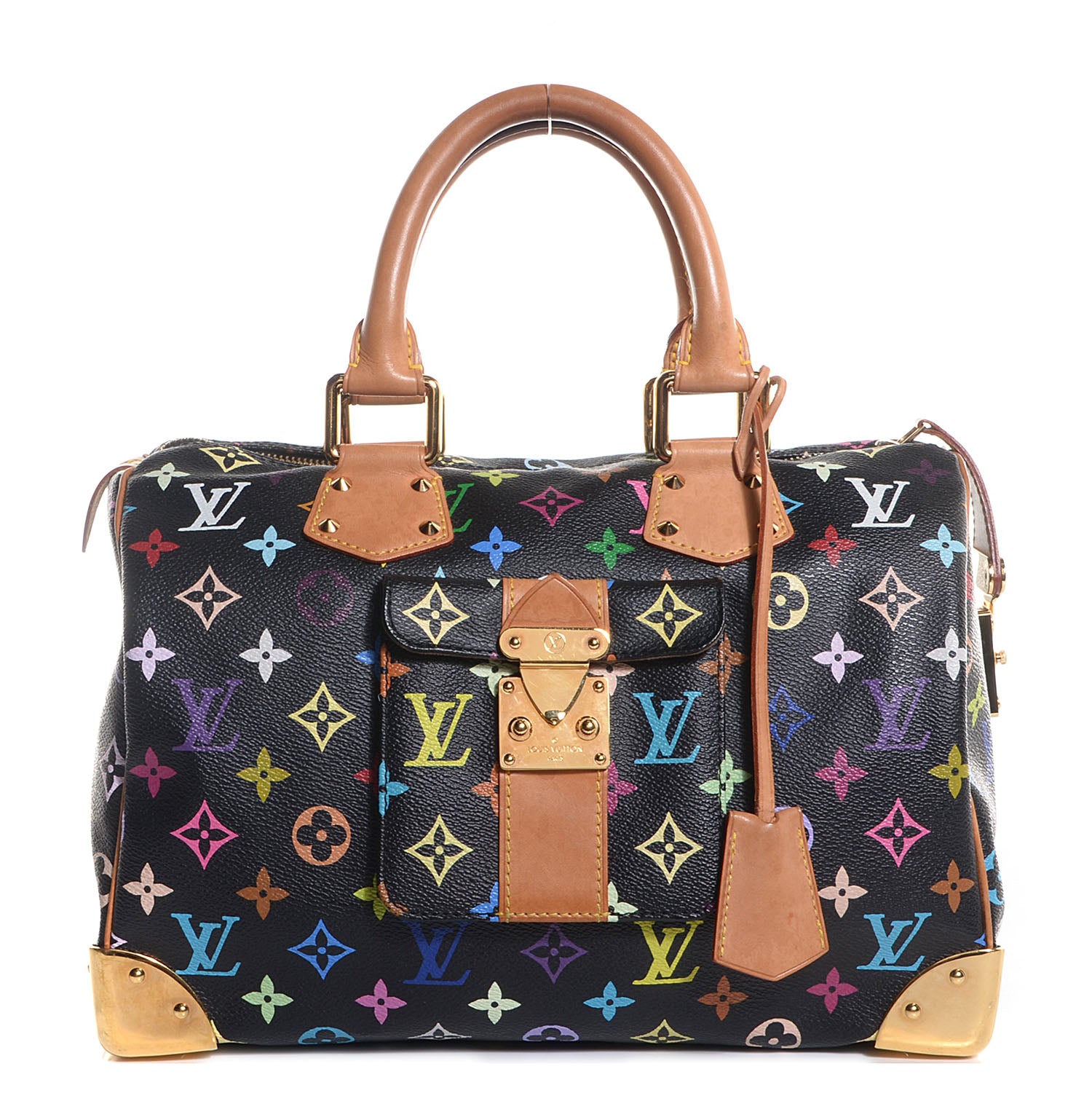 Louis Vuitton Monogram Multicolor Speedy 30 Black 1 of 7