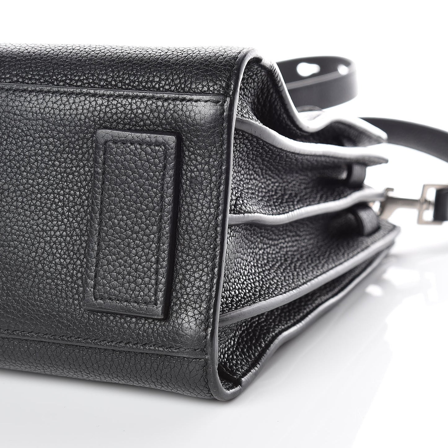 Grained Calfskin Baby Sac De Jour Souple Black