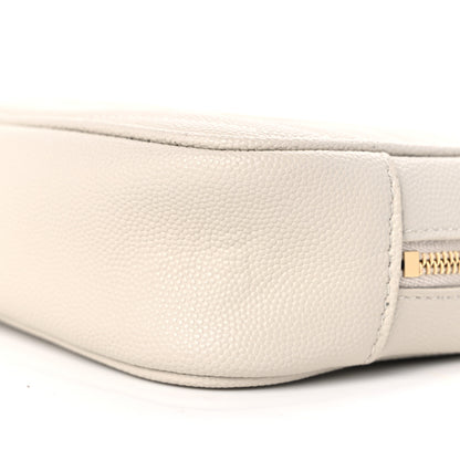 Saint Laurent Grain De Poudre Matelasse Monogram Mini Lou Camera Bag Crema Soft 9 of 10