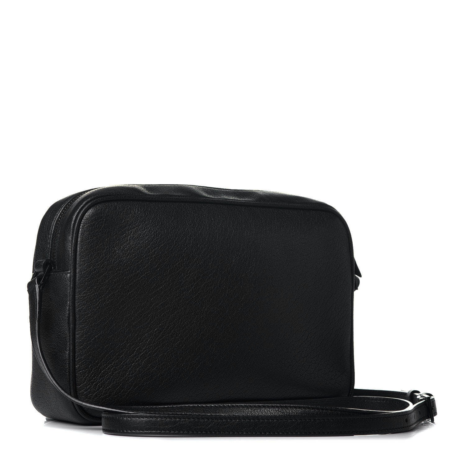 Saint Laurent Grained Lambskin Monogram Lou Camera Bag Black 3 of 8
