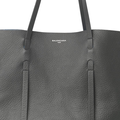 Balenciaga Veau Baltimore Double Sided Medium Everyday Tote Gris Fossile Bleu Turquoise 8 of 13