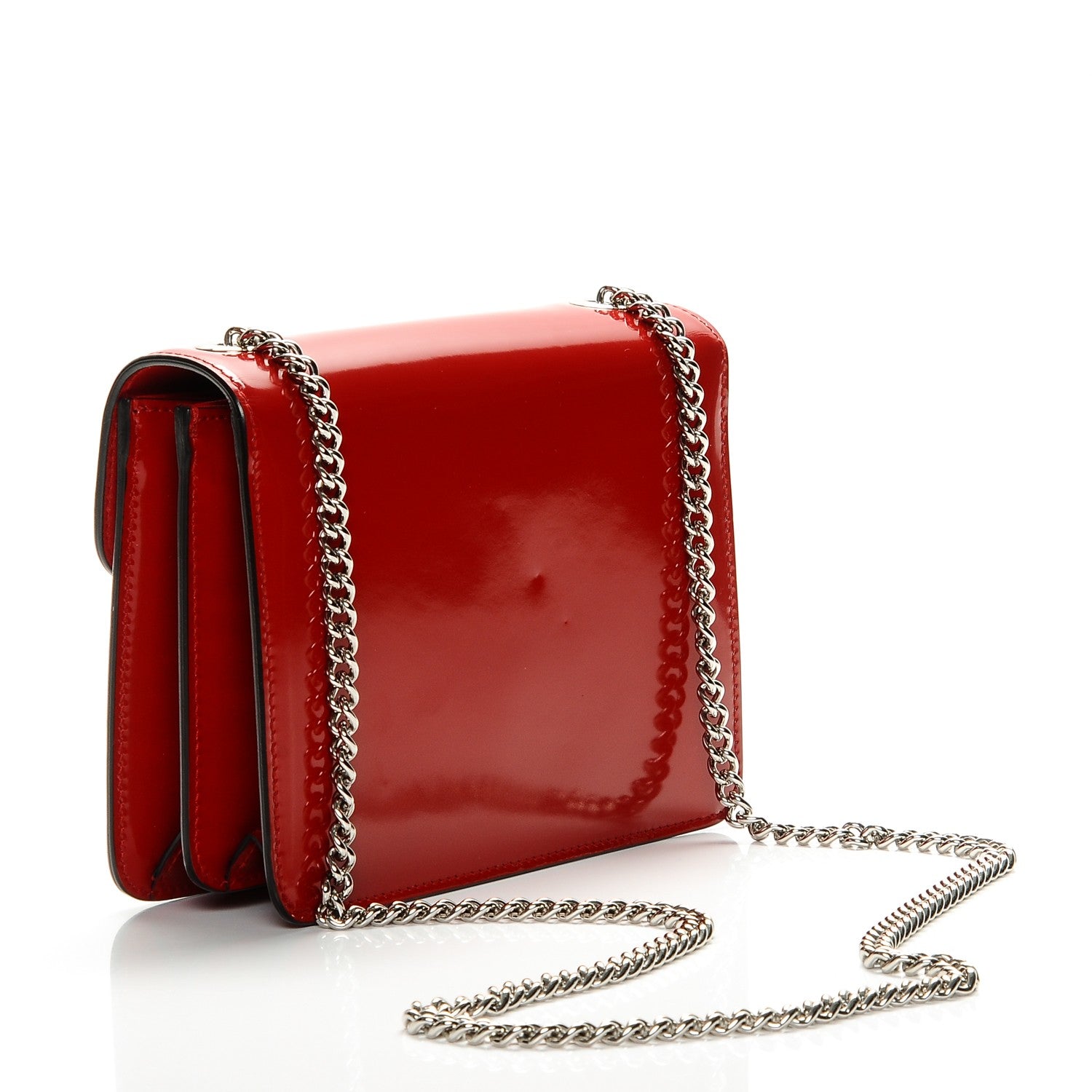 Gucci Shade Lux Calfskin Small Interlocking Shoulder Bag Hibiscus Red 3 of 7