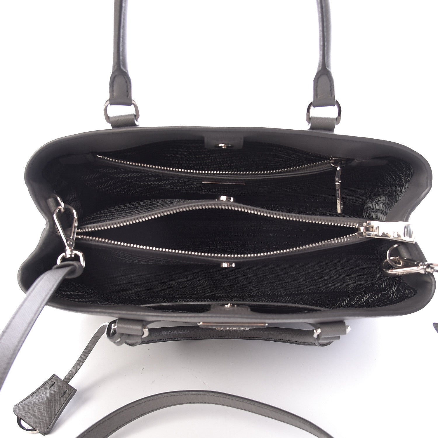 Prada Saffiano Lux Medium Tote Marmo 5 of 13
