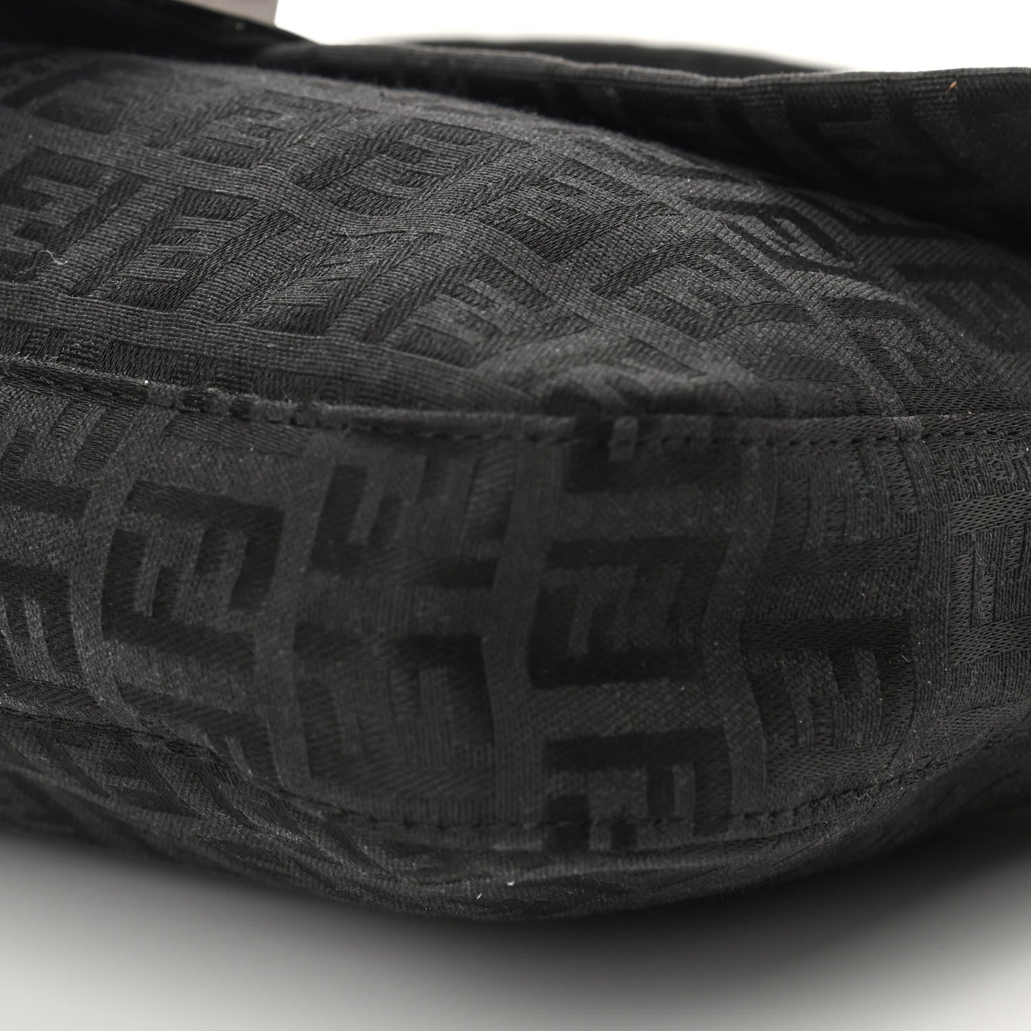 Fendi Zucchino Baguette Black 9 of 9
