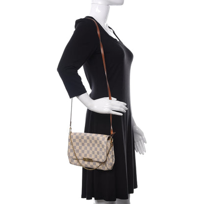 Louis Vuitton Damier Azur Favorite MM 2 of 17
