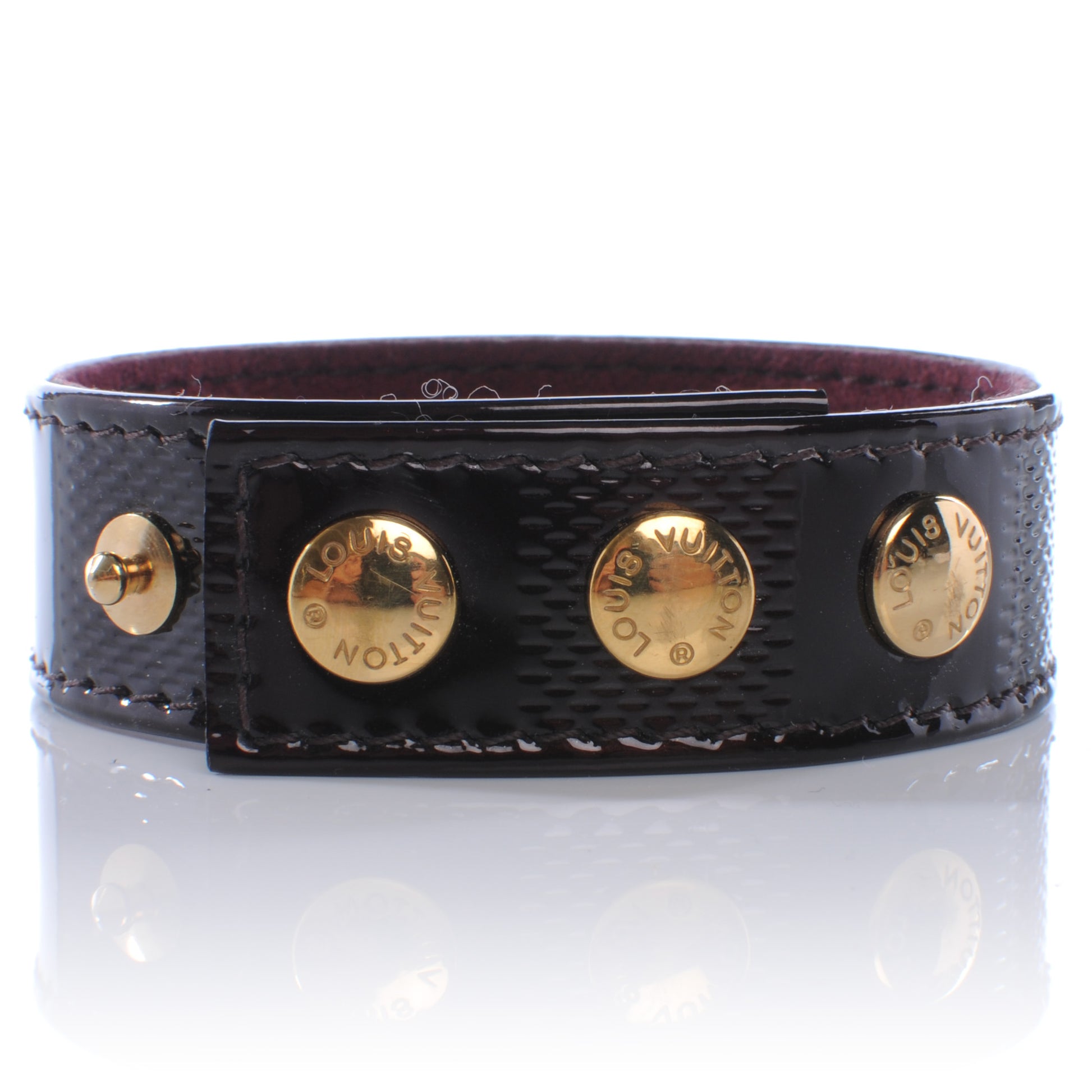 Louis Vuitton Damier Vernis Bracelet Amarante 2 of 4