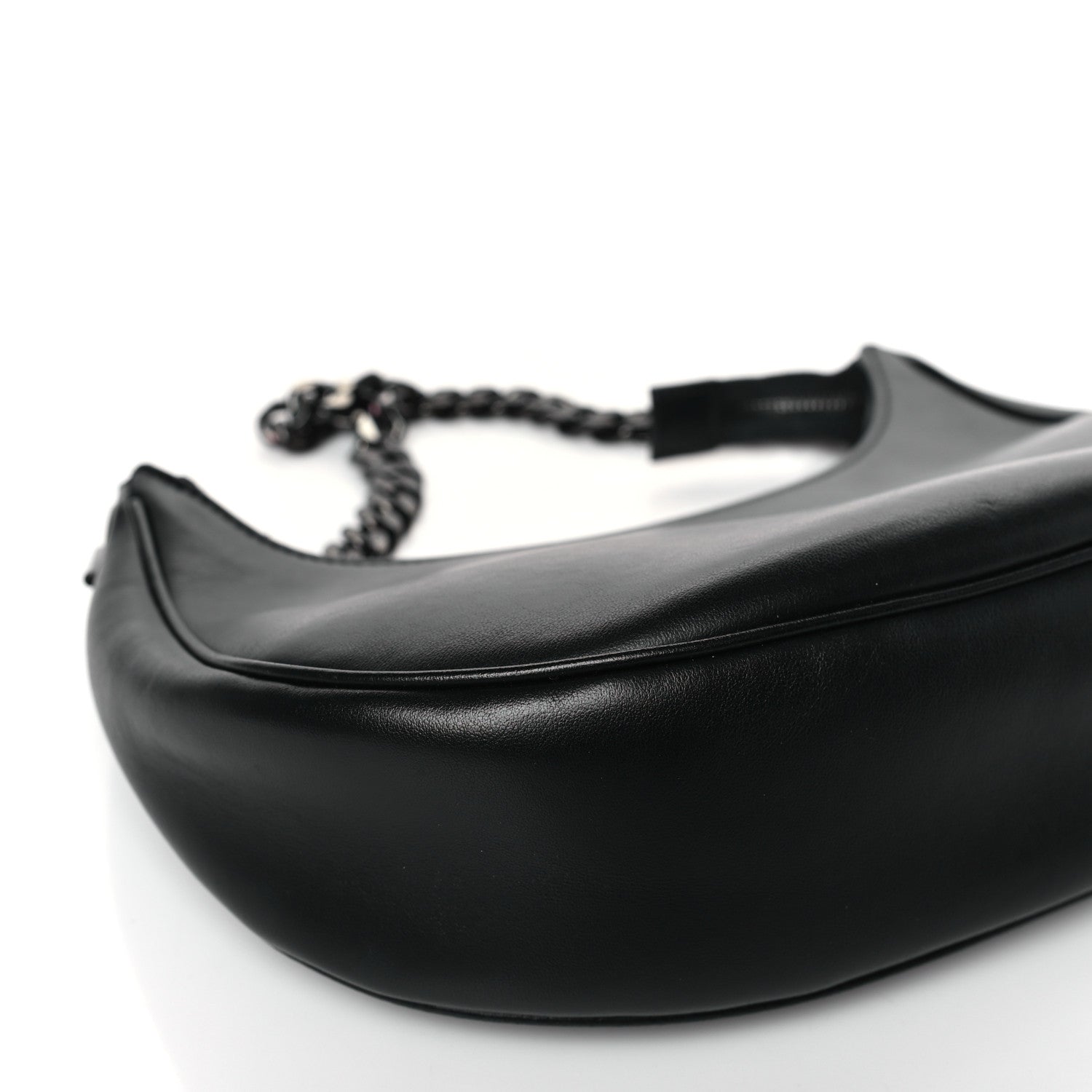 Celine Smooth Calfskin Chain Strap Ava Shoulder Bag Black 7 of 8