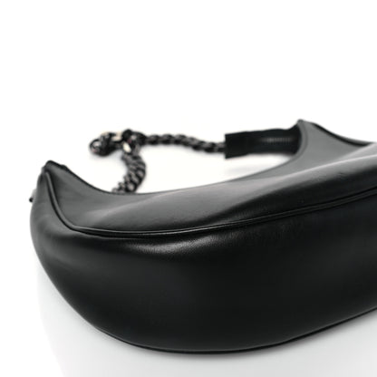 Celine Smooth Calfskin Chain Strap Ava Shoulder Bag Black 7 of 8