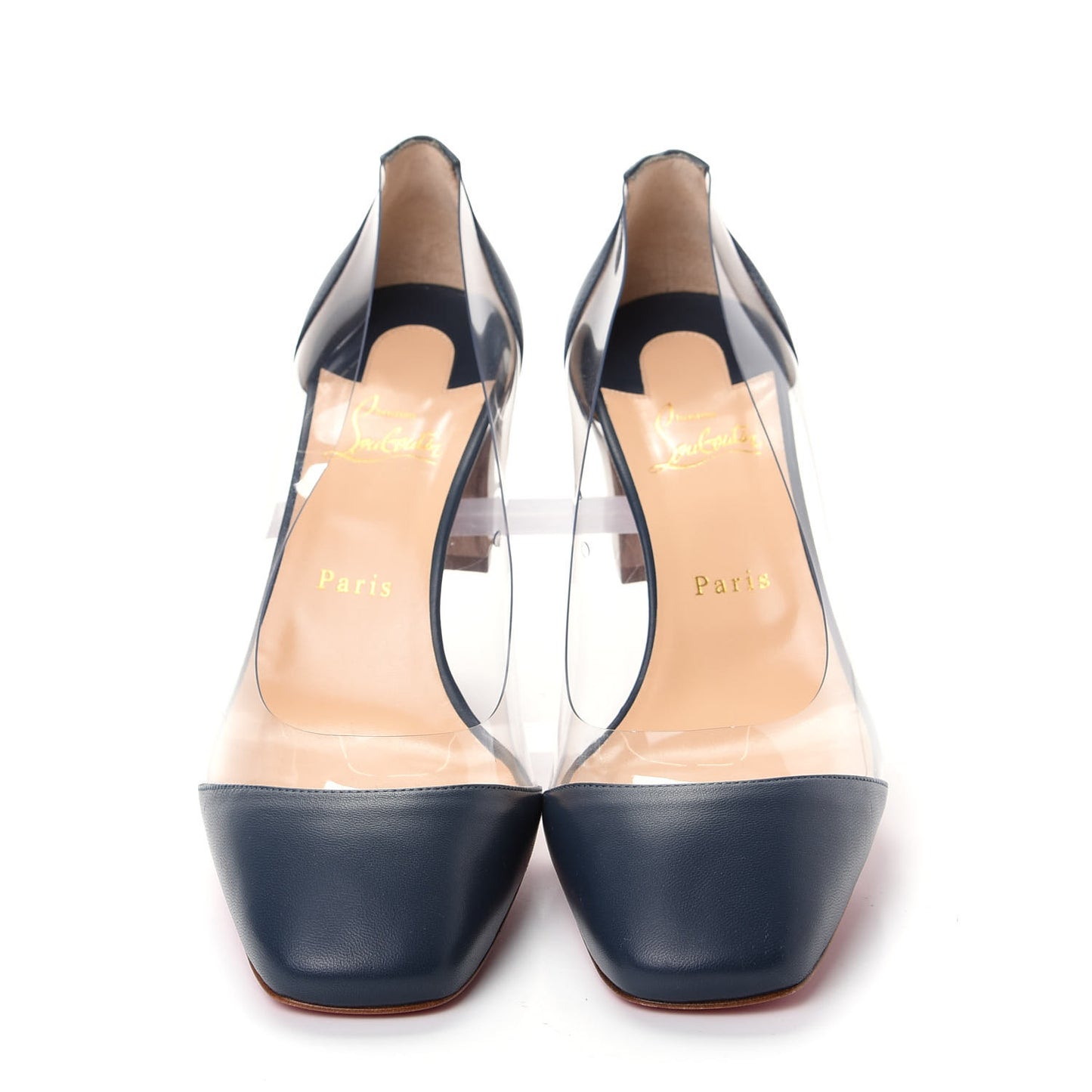 Nappa PVC Grandola 55 Wood Heel 40 Navy
