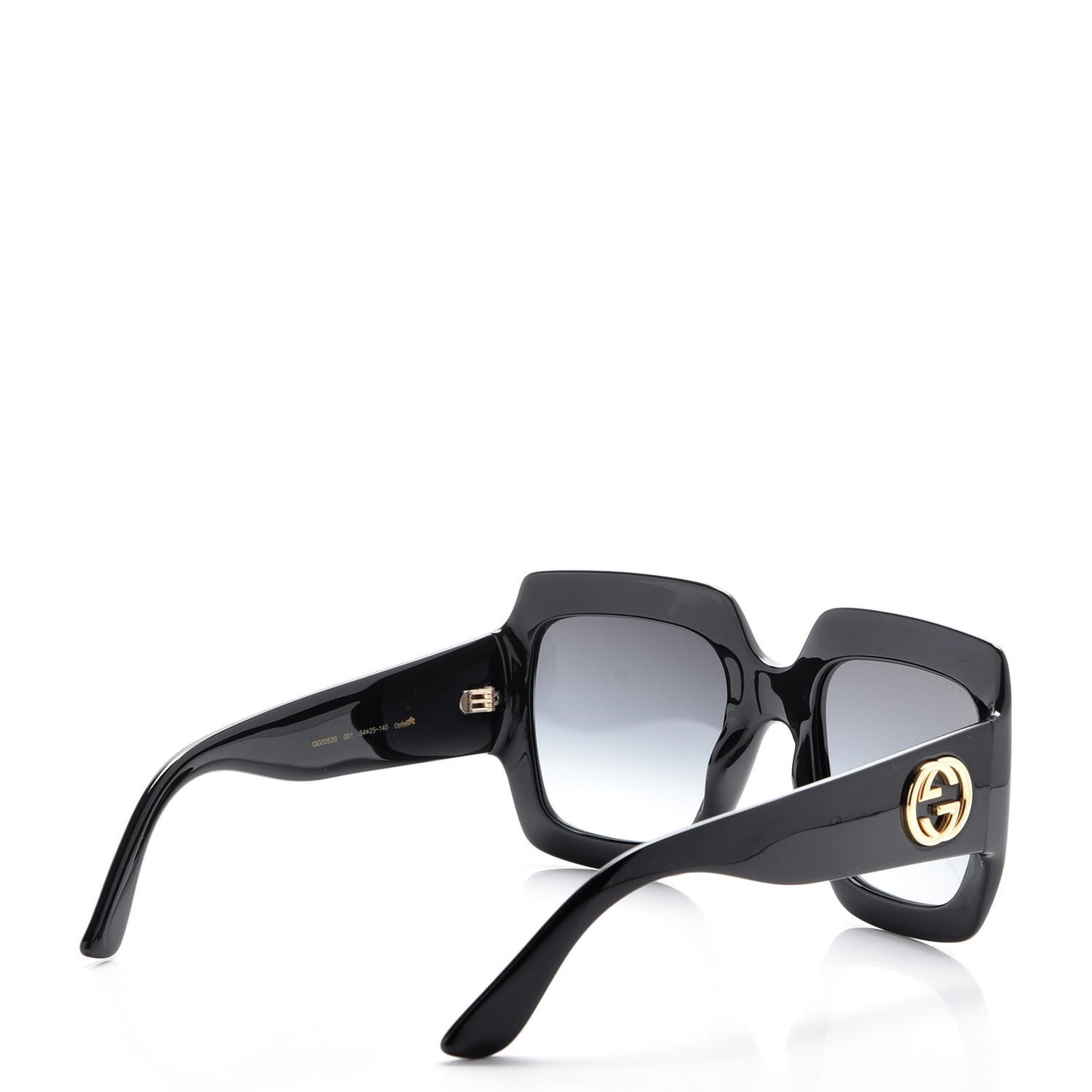 Acetate Square Frame Sunglasses GG0053S Black