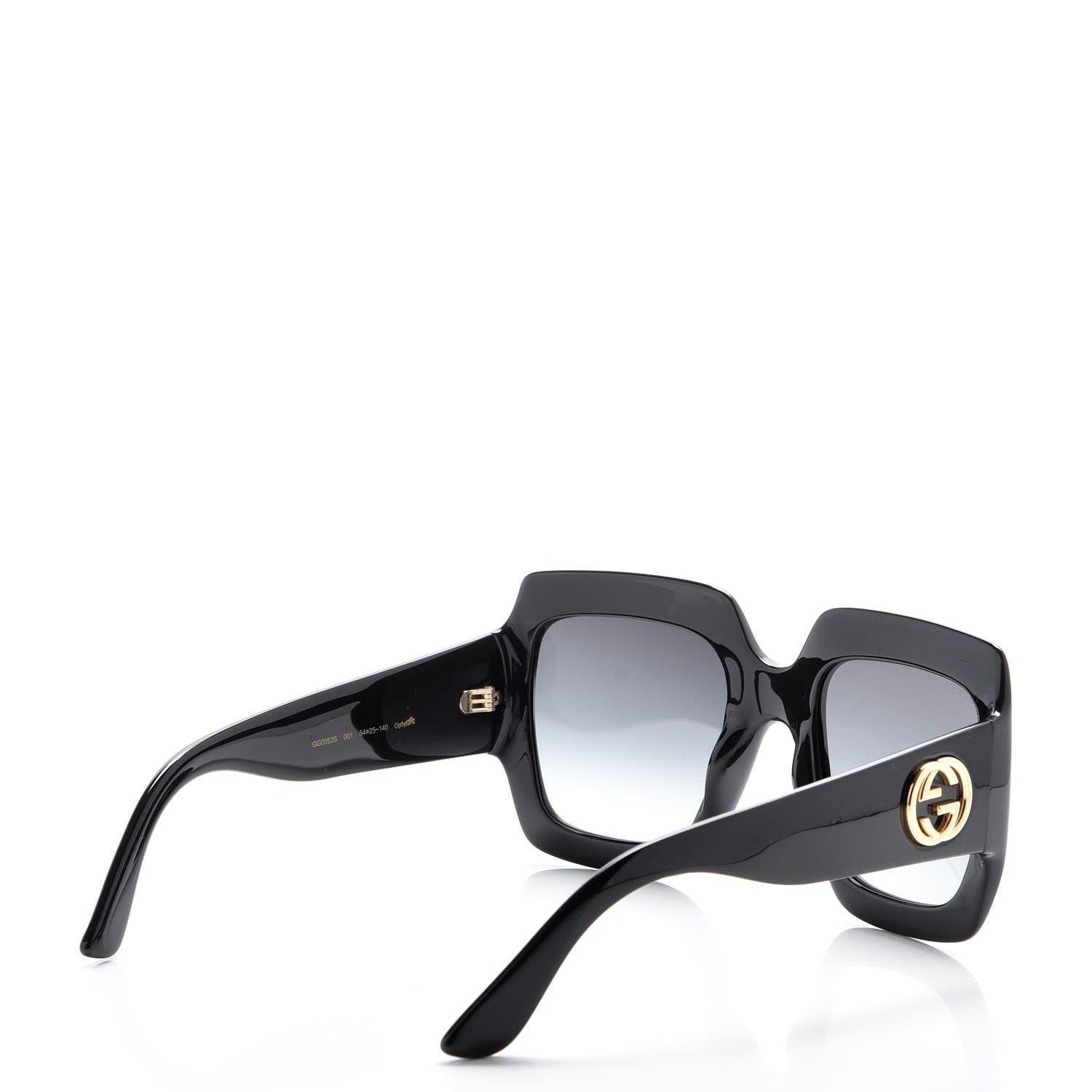 Gucci Acetate Square Frame Sunglasses GG0053S Black 4 of 8