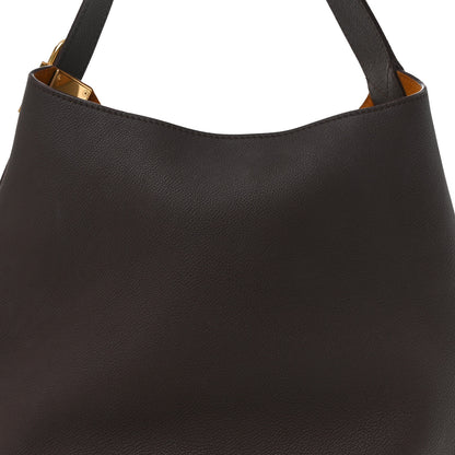 Louis Vuitton Grained Calfskin Low Key Hobo MM Chocolate 7 of 9
