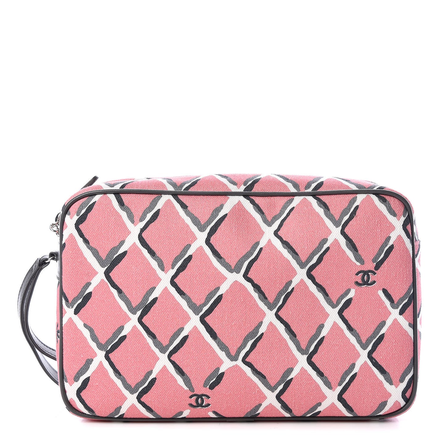 Canvas Airline Cosmetic Case Pink