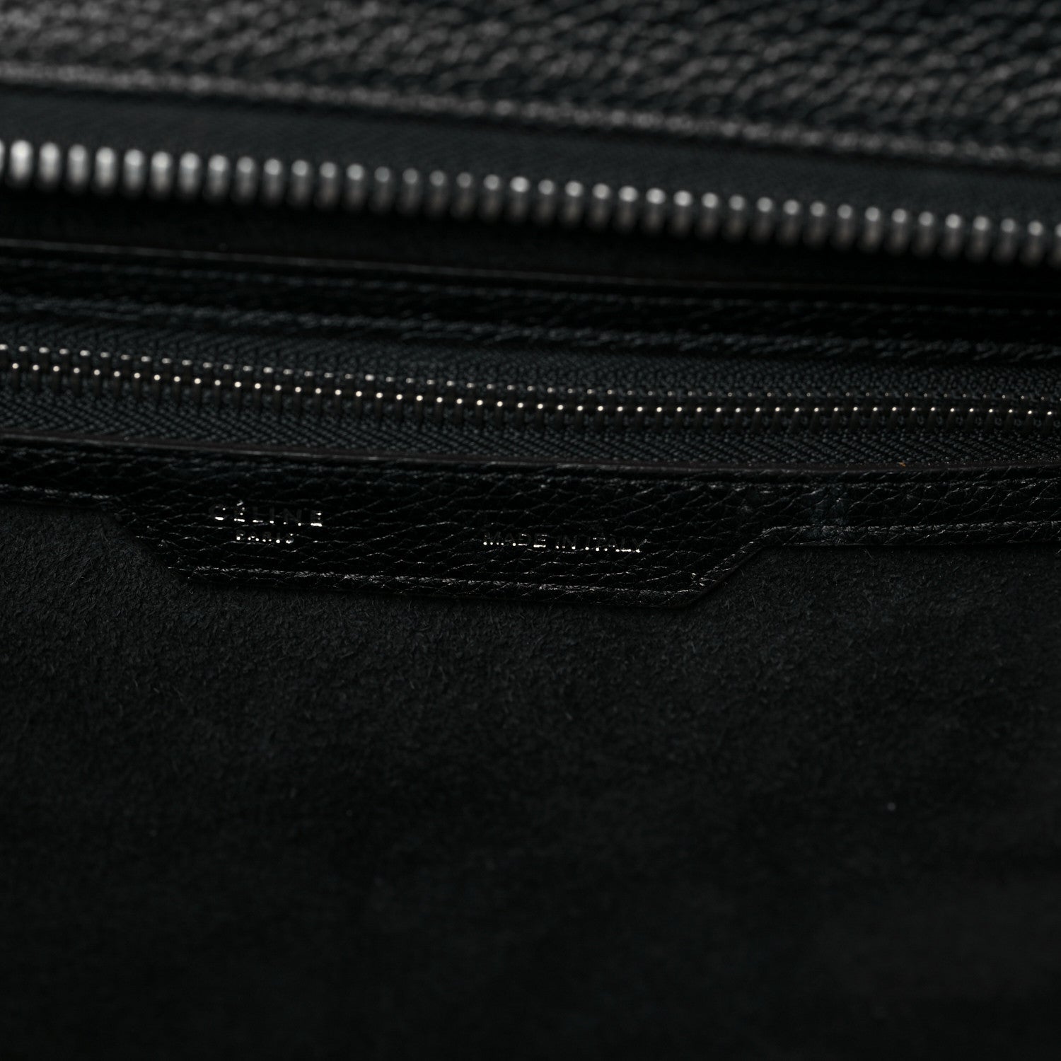 Celine Drummed Calfskin Mini Luggage Black 11 of 17
