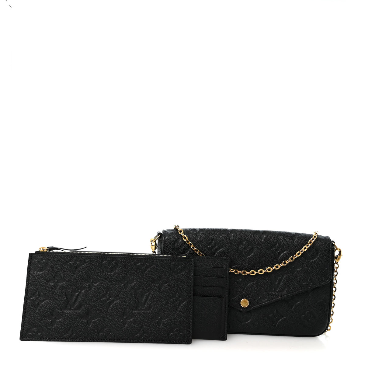 Empreinte Pochette Felicie Chain Wallet Black
