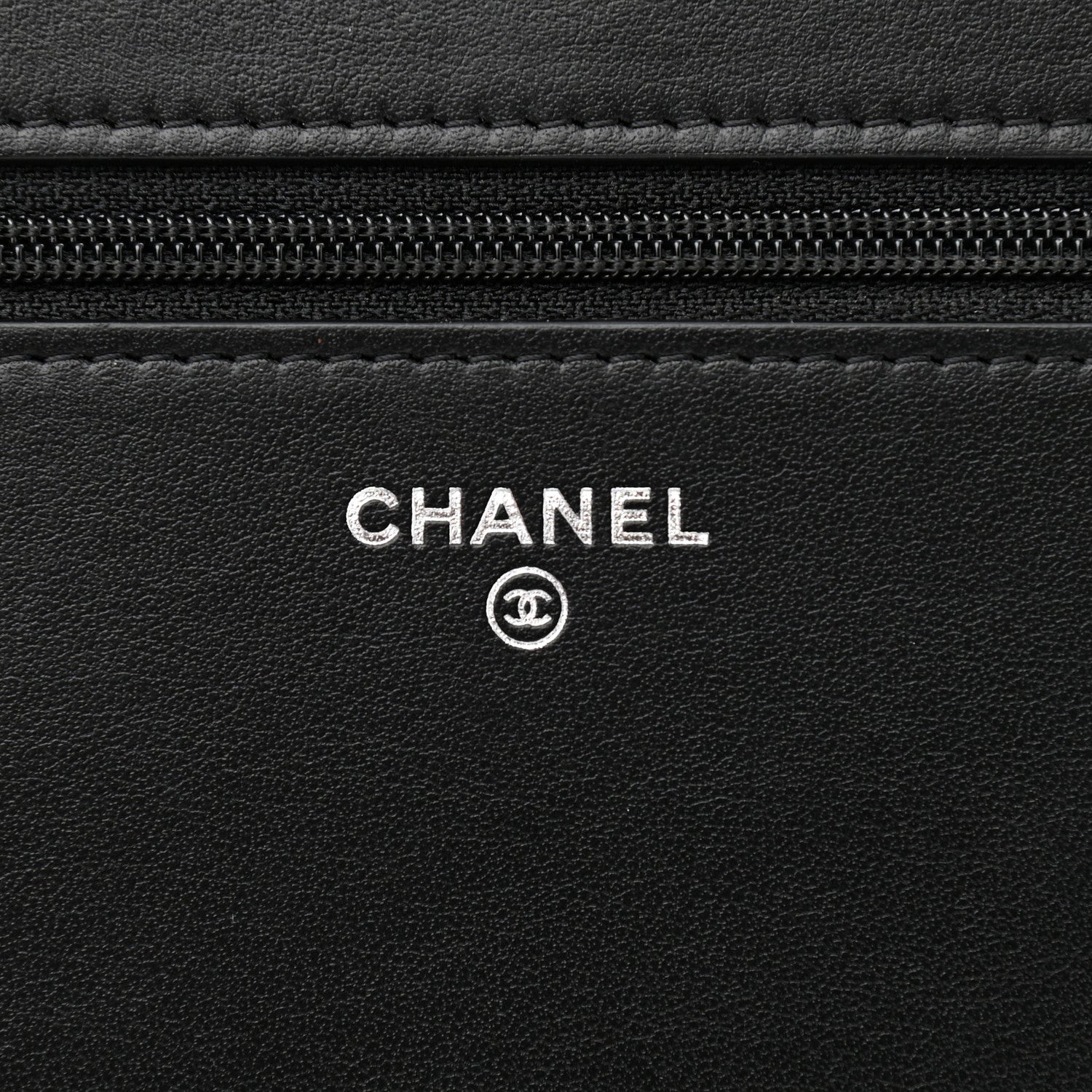 Chanel Caviar Camellia Embossed Wallet On Chain WOC Black 6 of 11