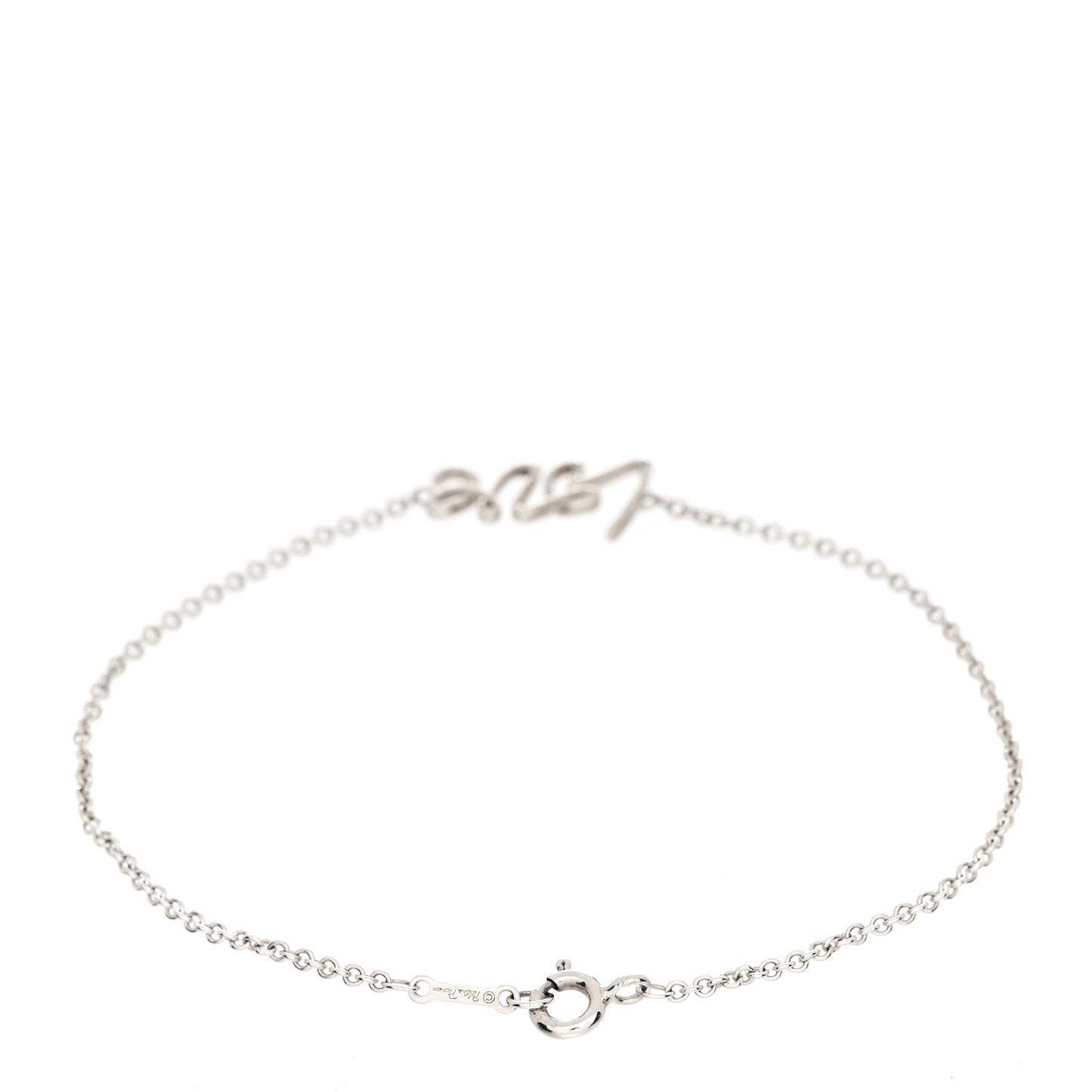 Sterling Silver Graffiti Love Bracelet