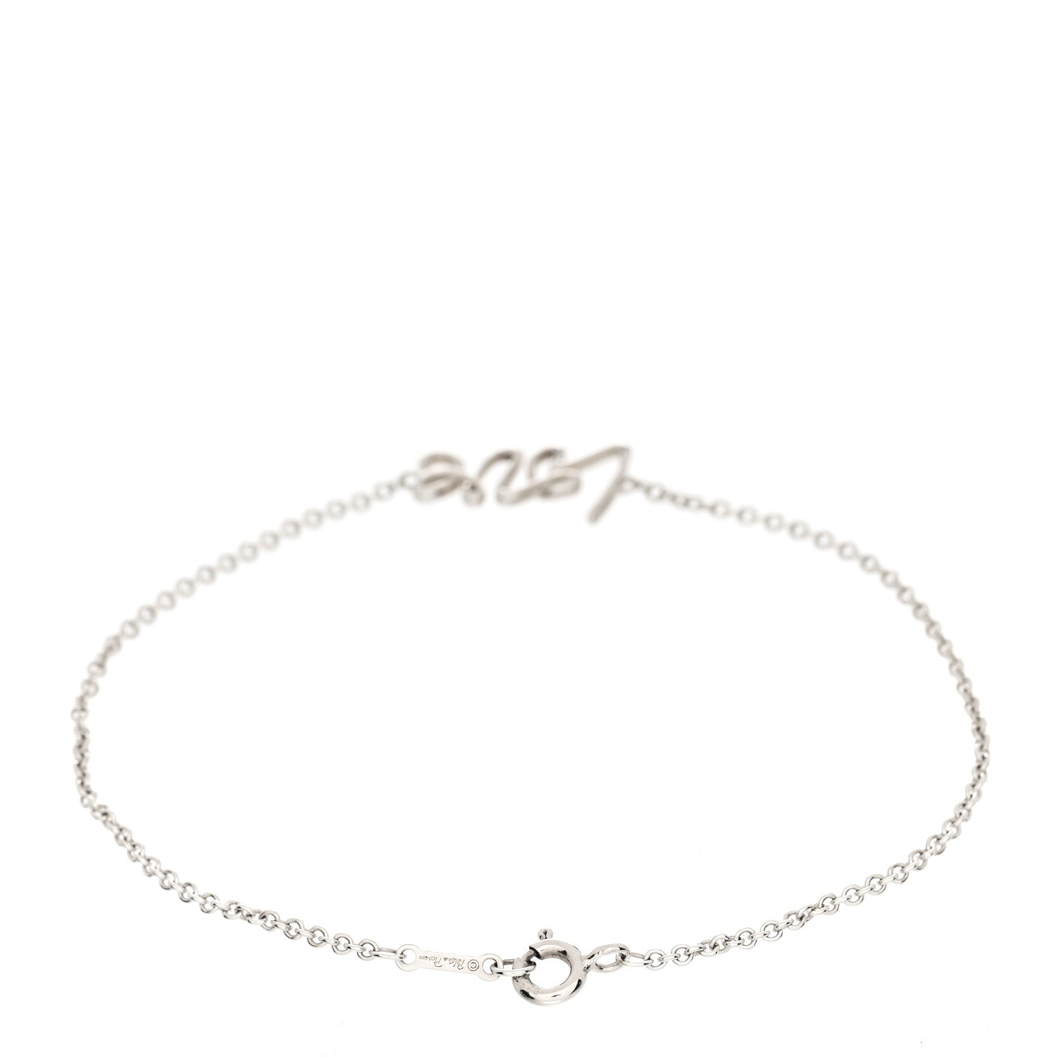 Tiffany Sterling Silver Graffiti Love Bracelet 2 of 4